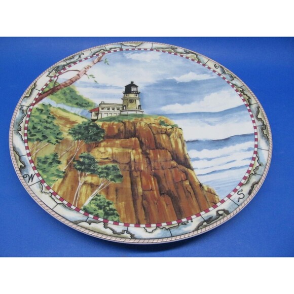 American Atelier Signals "Split Rock" 10 3/4" Dinner Plate EC - Picture 6 of 11